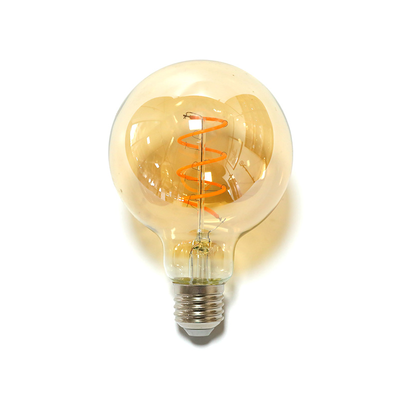G80 electroplated smoky gray warm light LED bulbs